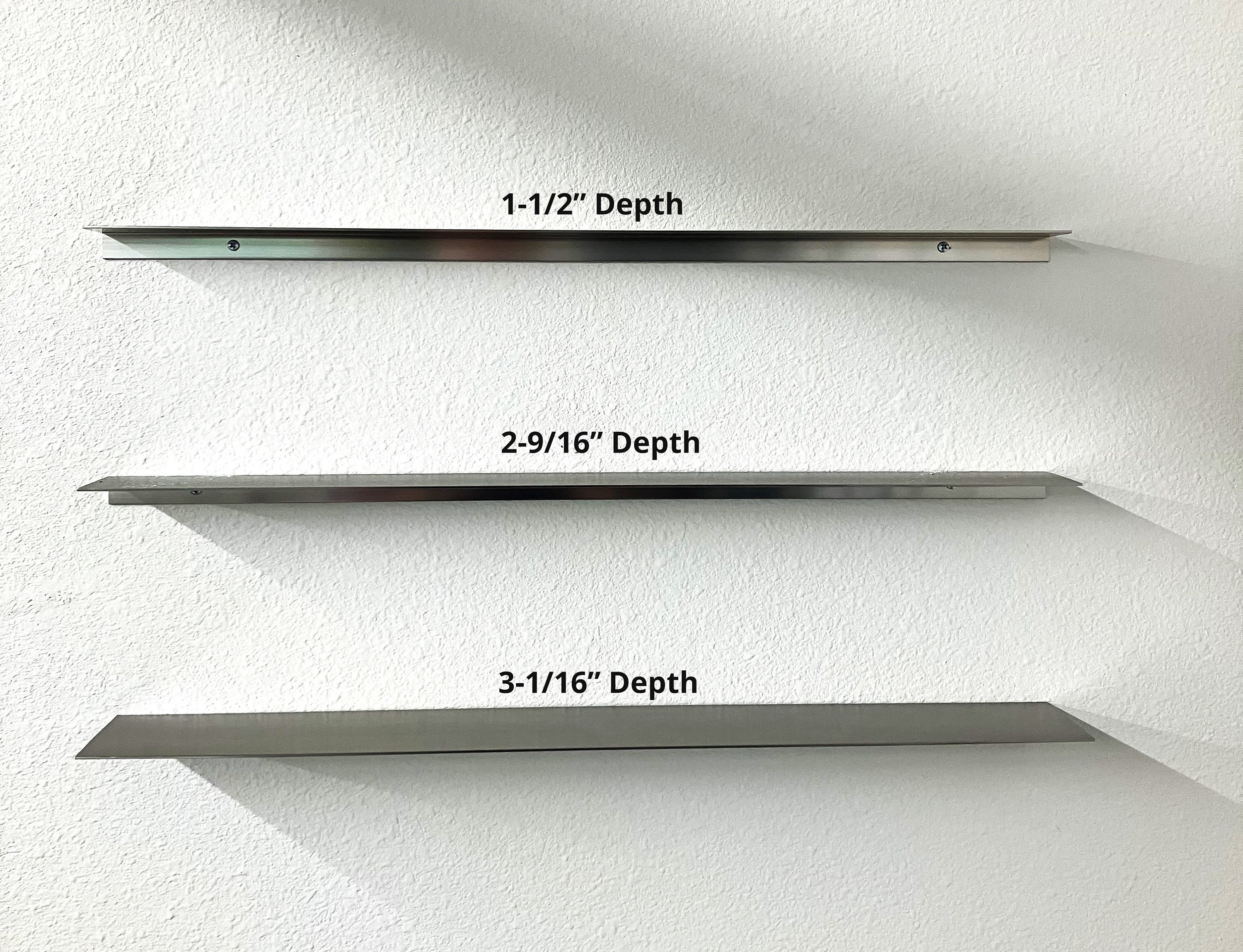 Simple Custom Shelf Brushed Stainless Finish Etsy