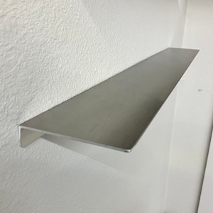 Simple Custom Shelf | Brushed Stainless Finish