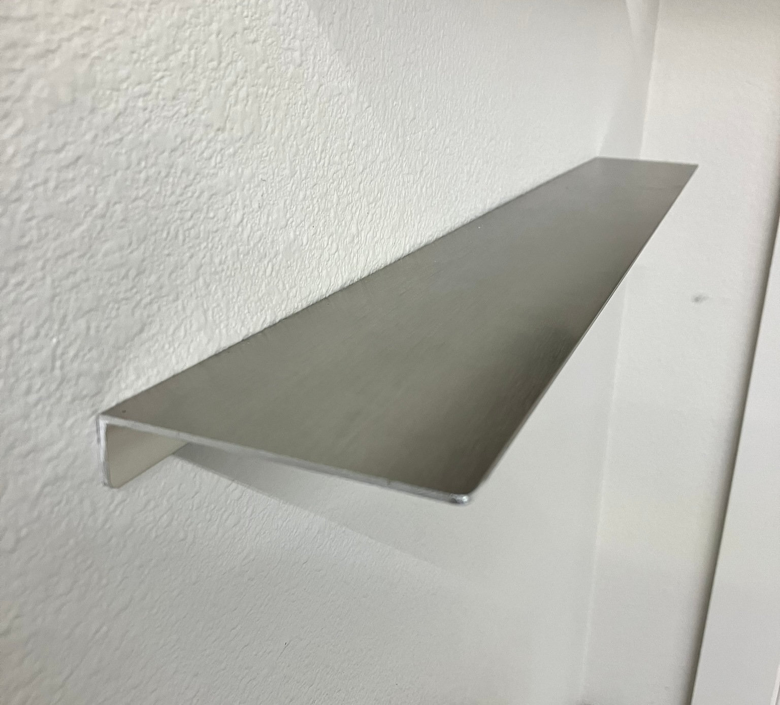 Simple Custom Shelf Brushed Stainless Finish Etsy