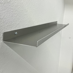 Simple Custom Shelf with Lip - Stainless Steel Finish