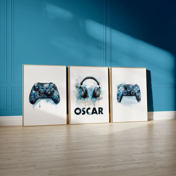 Personalised Gaming Prints, Games Poster, Gaming Room Decor, Gaming Wall Art, Gaming Gift, Boys Bedroom Decor, Teen Room Prints, Gamer Decor