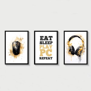Gaming Posters, PC Gaming Prints, Gaming Wall Art, Gaming Room Decor, Gamer Gift, Gaming Poster, Boys Bedroom Decor, Video Game Print