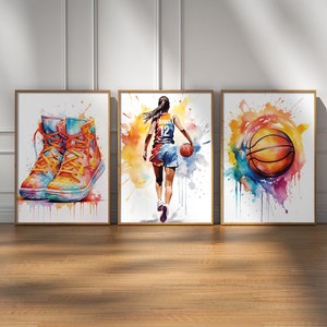 Basketball Wall Art, Basketball Poster, Basketball Prints, Gift For Girl Basketball Player, Basketball Player Gifts, Girls Bedroom Print