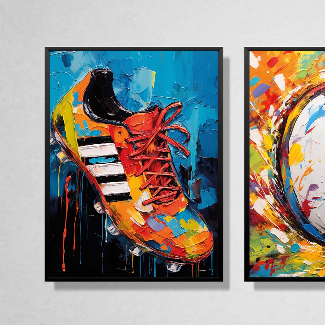 Set of 3 Rugby Prints, Abstract Rugby Art, Rugby Wall Decor, Boys ...