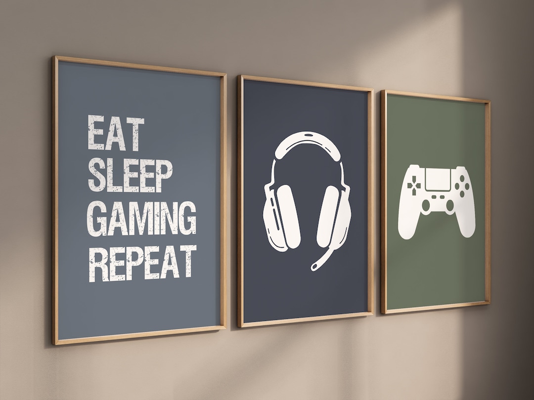 Gaming Prints, Gamer Decor, Gamer Wall Art, Teen Room Prints, Boys
