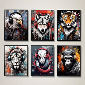 Set of 6 Gaming Wall Art Prints, Gaming Poster, Gamer Art, Digital Download, Video Game Poster, Games Room, Boys Bedroom, Decor For Men