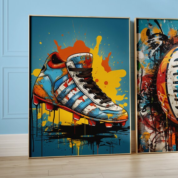 Wee Blue Coo Quadro Con Cornice In Legno Palla Da Rugby, Stampa Artistica Da Parete, Decorazione 30x41 Cm, Prodotto In Scozia - 3