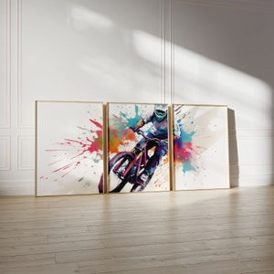 Impressions BMX, art mural bmx, impressions de vélo, affiche bmx, cadeaux pour garçons, art mural de chambre de garçons, cadeaux de motards, cadeaux bmx, téléchargement numérique