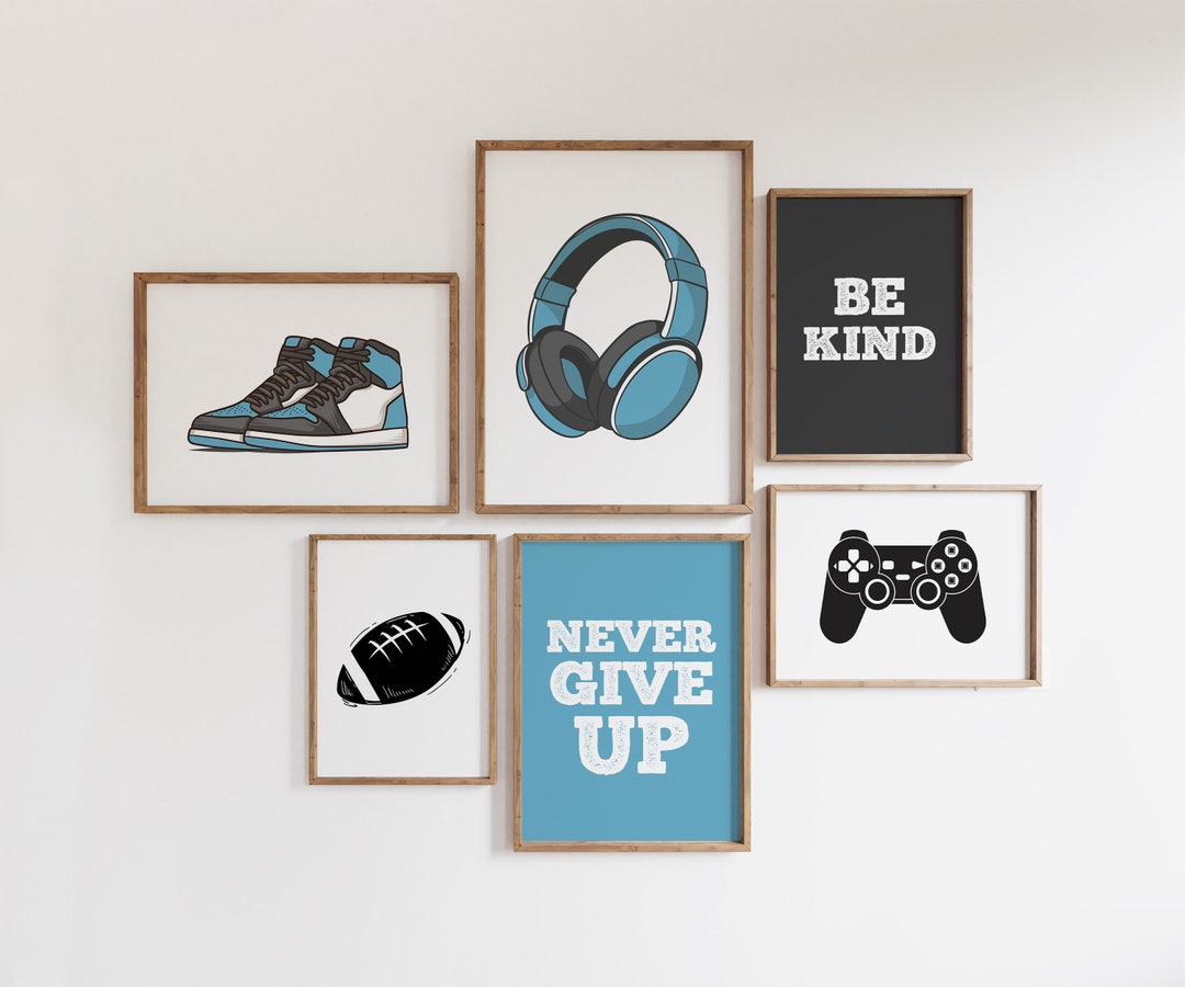 Teen Boy Room Decor Set, Printable Wall Art, Nursery Wall Art, Big Boy ...
