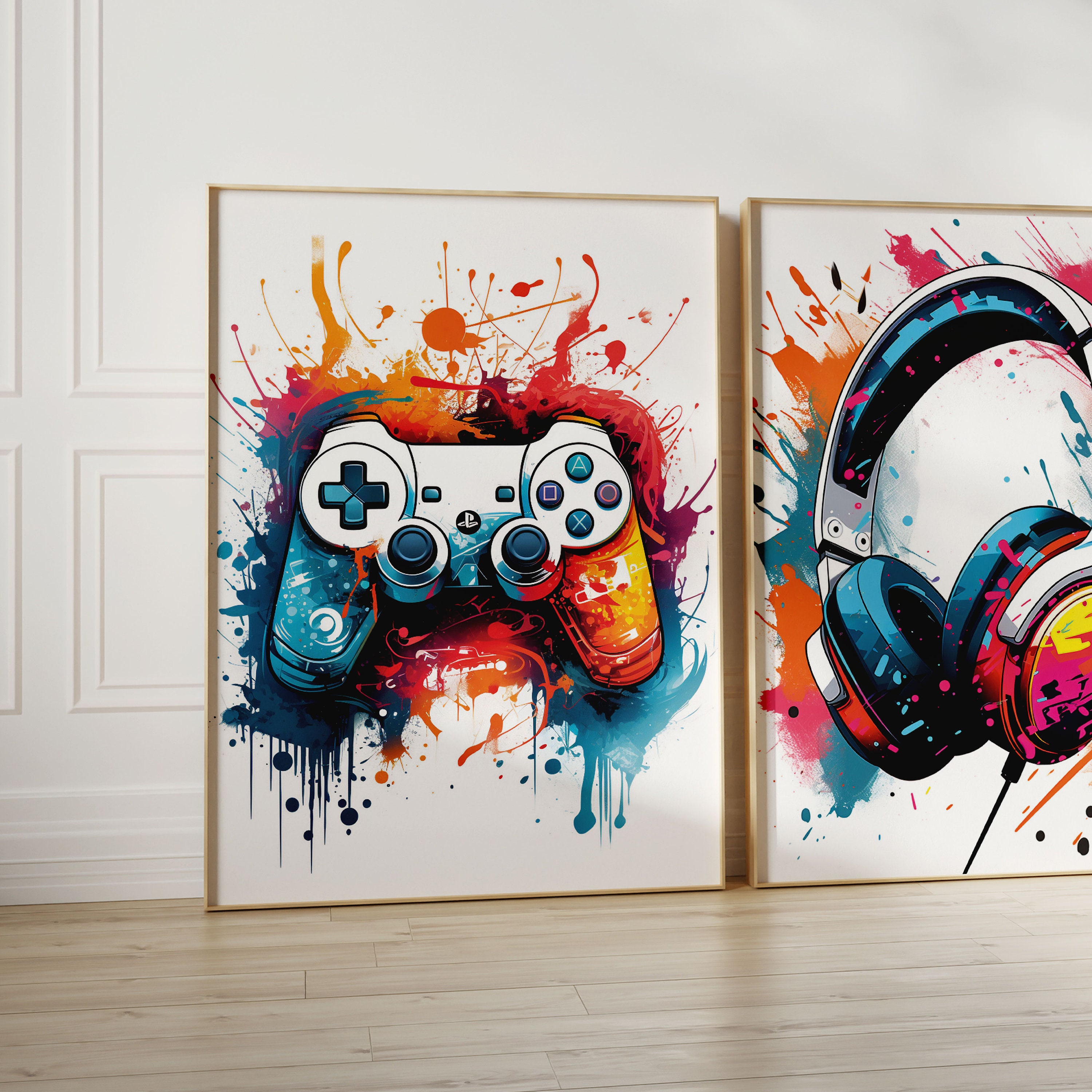 Papier Peint Garçon Classique Jeux Vidéo Graffiti