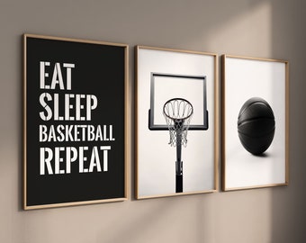 Basketbollstryck, basketbollsaffisch, pojkrumsdekor, present till pojkar, basketbollsväggkonst, abstrakt konst, digital nedladdning, presenter till son