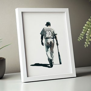 Baseball Prints, Baseball Jersey Print, Custom Baseball Shirt Print, Baseball Wall Art, Boys Room Decor, Sports Printable, Baseball Wall Art