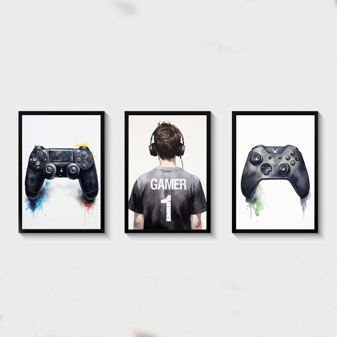 Gaming Prints, Gamer Poster, Games Room Wall Art, Gamer Gift, Boys
