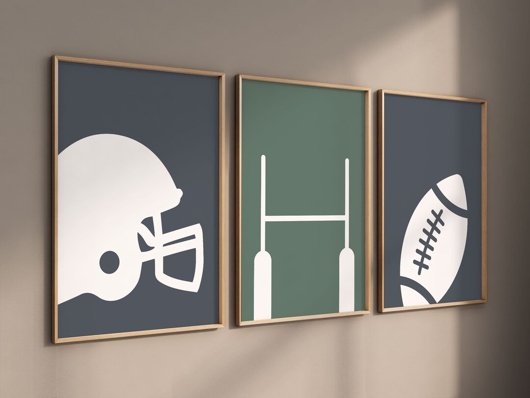 Rugby Wall Art, Rugby Prints, Boys Room Decor, Sports Wall Art, Rugby ...