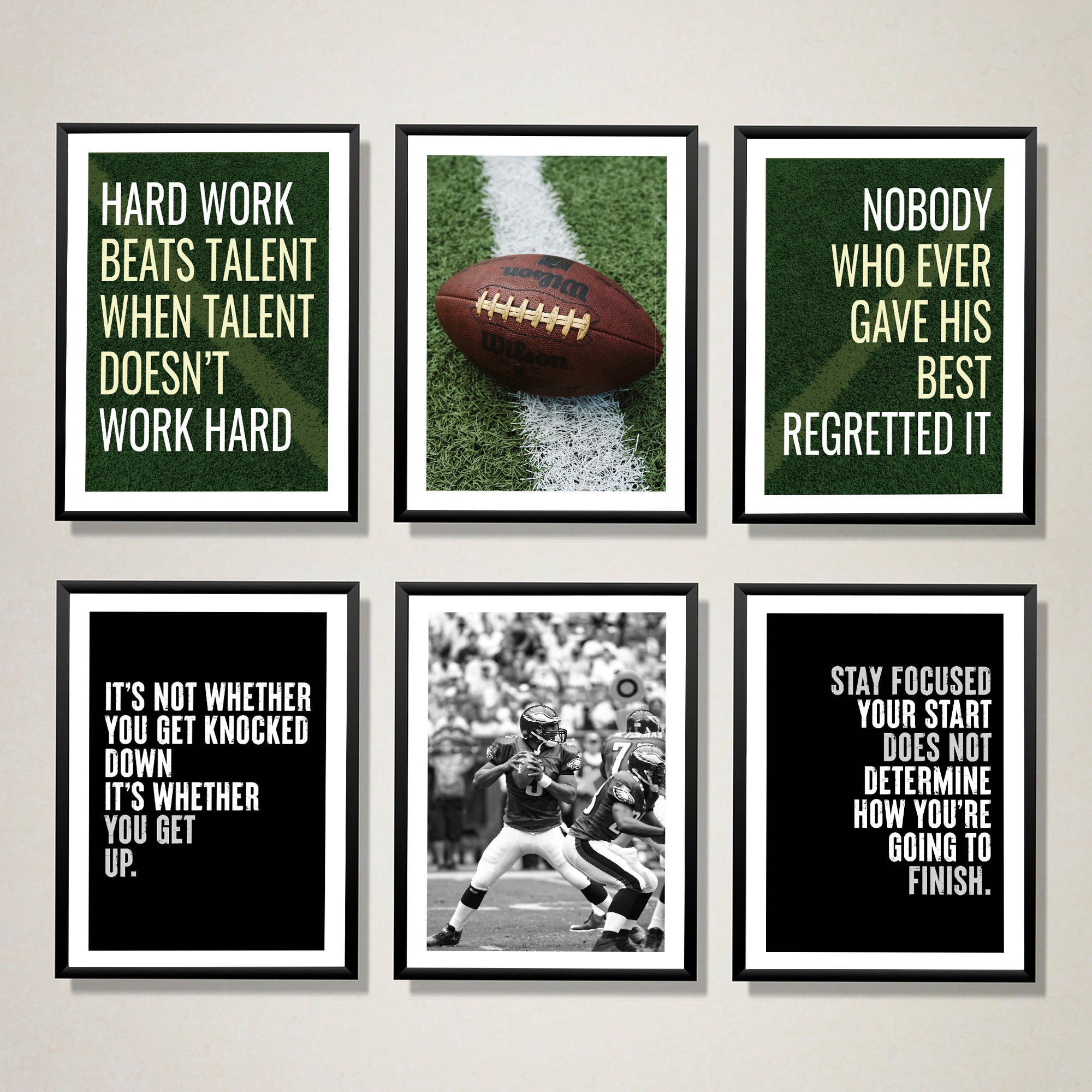 Football NFL Print Set of 6, Soccer Printable Art, Football Posters A3 A4,  Teen Room Decor, Sports Wall Prints, Motivational Football Art - Etsy, image size:2000x2000