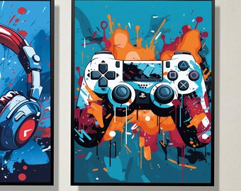 Disnace 6 Poster Da Gioco Formato A4 – Stampe Con Citazioni Gamer Per Sala Giochi, Tela Senza Cornice