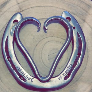 Horseshoe with heart - option for personalized engraving