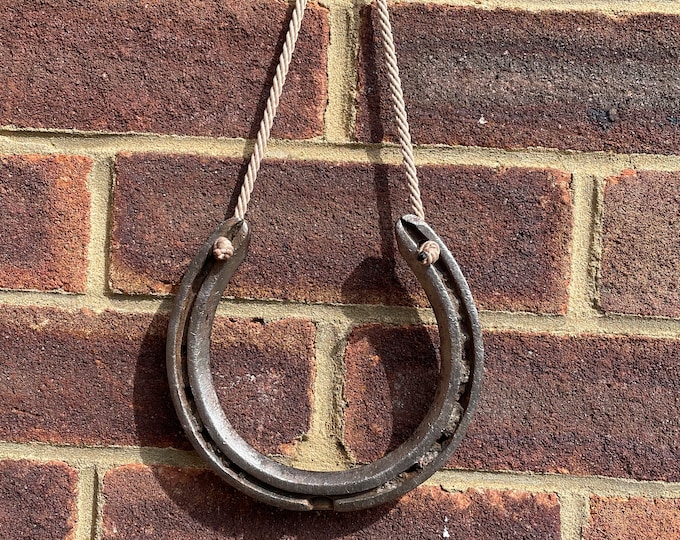 Lucky Horseshoe- genuine used horseshoe, perfect for a wedding gift, anniversary, home decor. Engraving and painted options available.