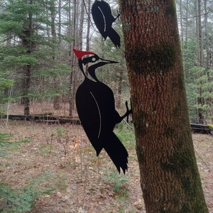 Metal Pileated woodpecker