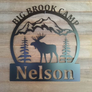 Personalized Moose sign