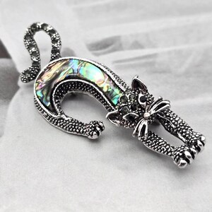 William Sturt Handcast Fine Pewter Strolling Cat Brooch - Lead-Free, Approx. 5 Cm, Presentation Box - View #11