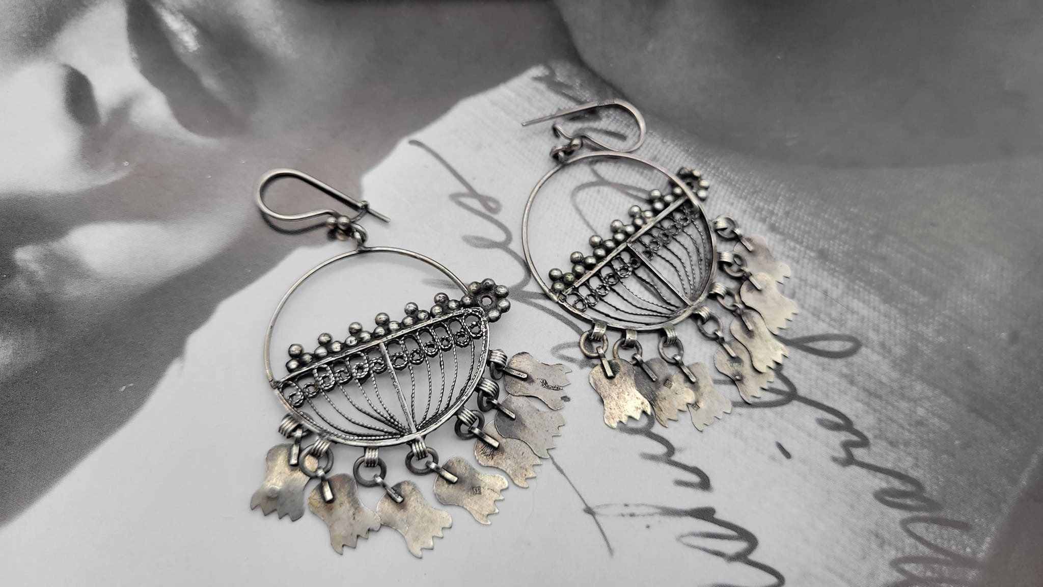 Turtleland Boho Silver Plated Tibetan Dangle Drop Hook Earrings – Vintage Style, Tibetan Ethnic Origin