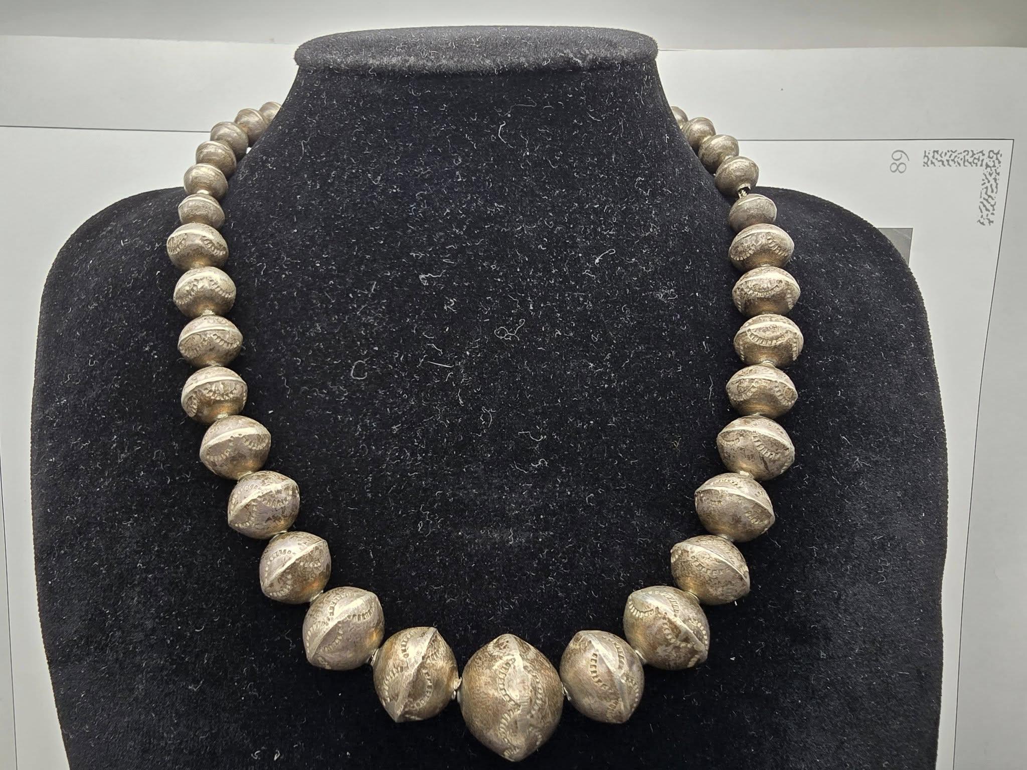 Vintage 1960's Native American Navajo Handmade Sterling Silver