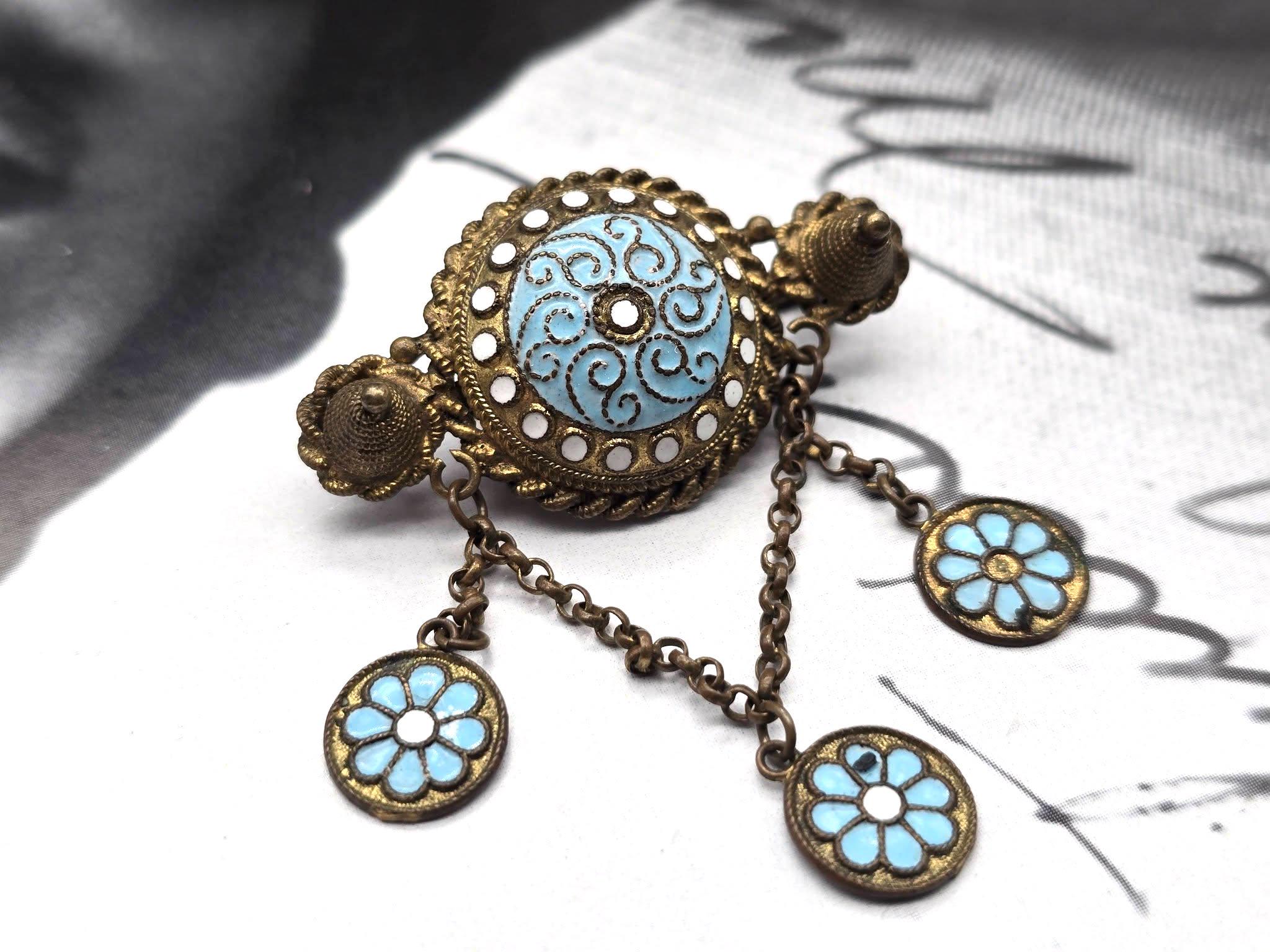Norway enamel brooch - Etsy 日本