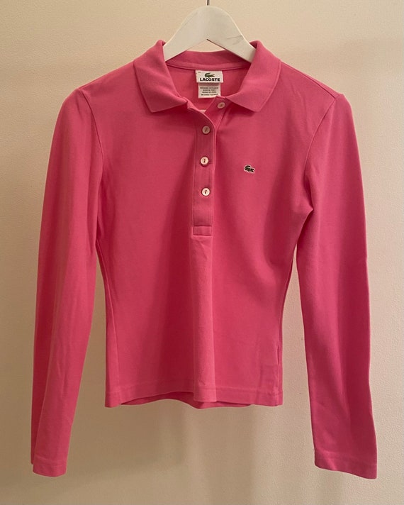 Y2K Pink Lacoste Polo