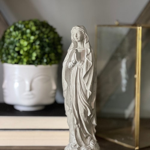 Humble Mary Concrete Statue 9 Etsy