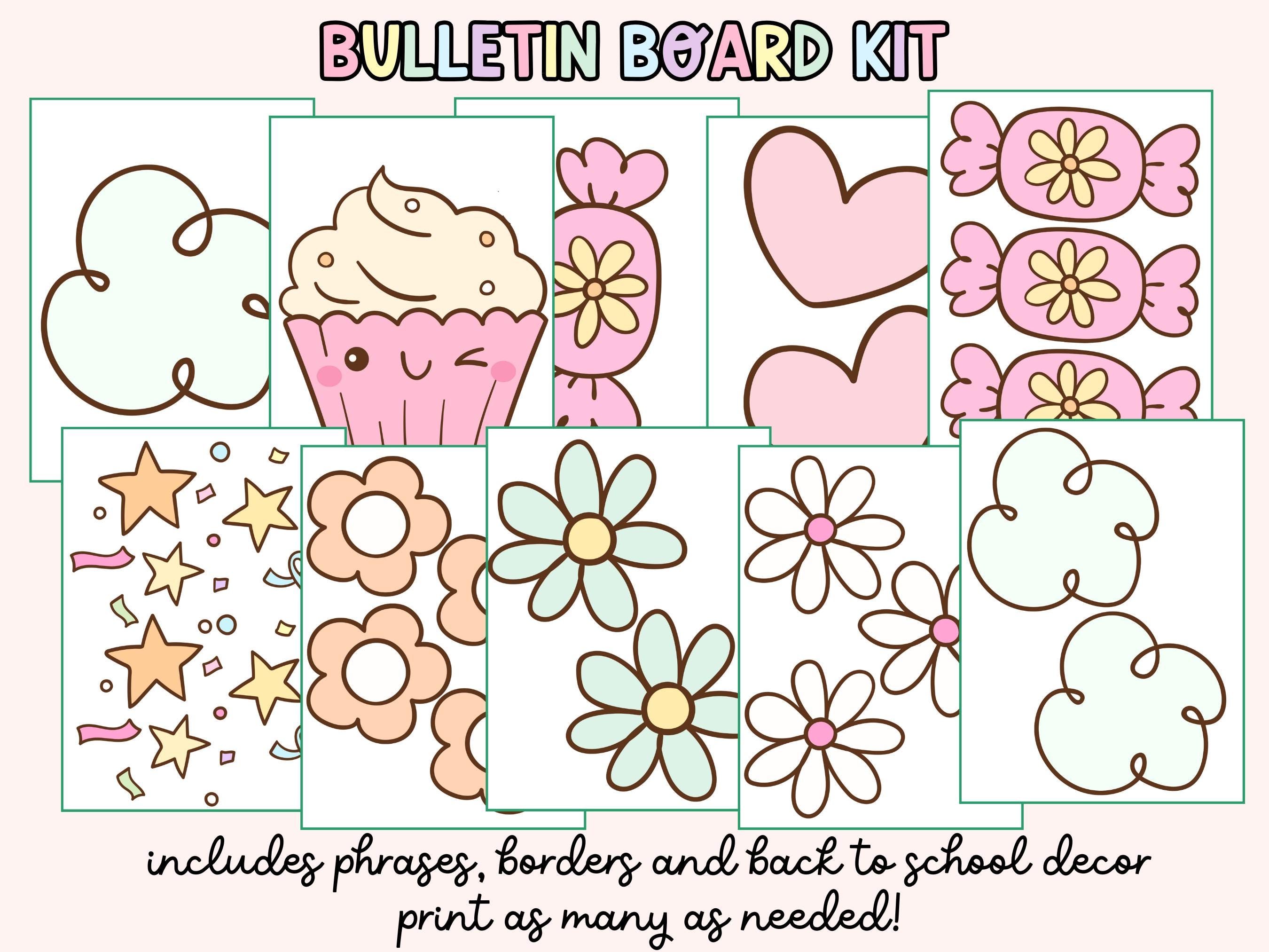 Sweet Board Layout Sweet Theme Bulletin Board Kit, Classroom Decor (digital Download ...