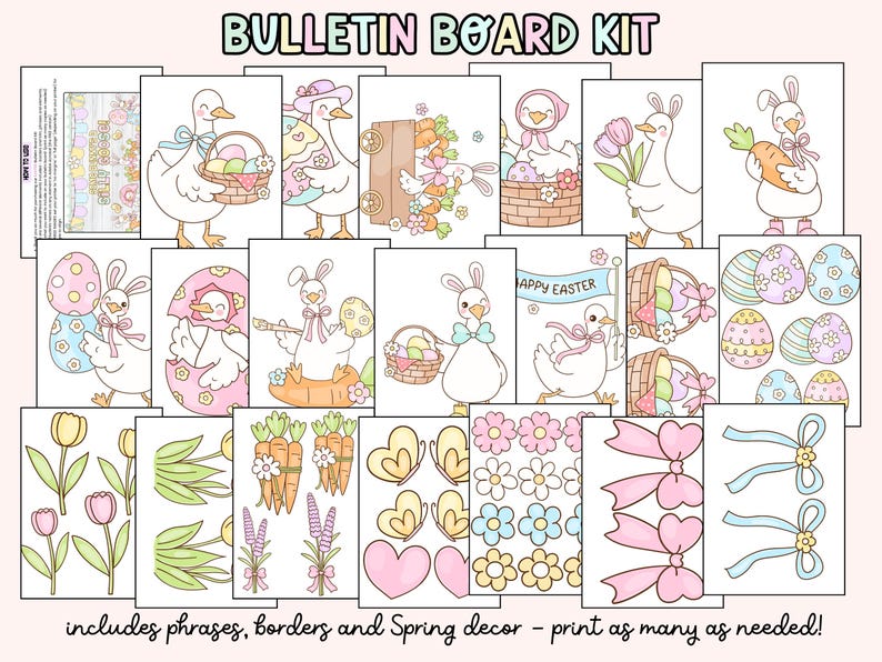 Silly Goose Easter Bulletin Board Kit: Spring Classroom Decor ...