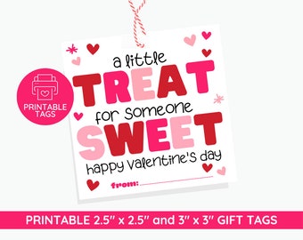 Druckbare Valentinstag Leckerli Tag | Klassenzimmer Geschenk (Digitaler Download)