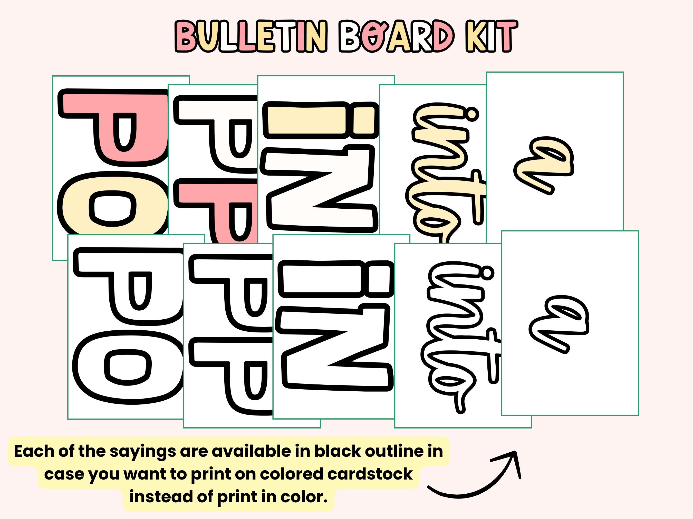 Popcorn Back to School Bulletin Board Kit: Classroom Door Decor (PDF ...