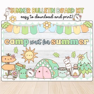 Summer Bulletin Board Kit, Summer Class Decor, End of Year Ideas, May Bulletin Board, Teacher Resources, Class Door Decor, Groovy Classroom