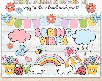 Spring Bulletin Board Kit: Classroom Decor (Digital Download)