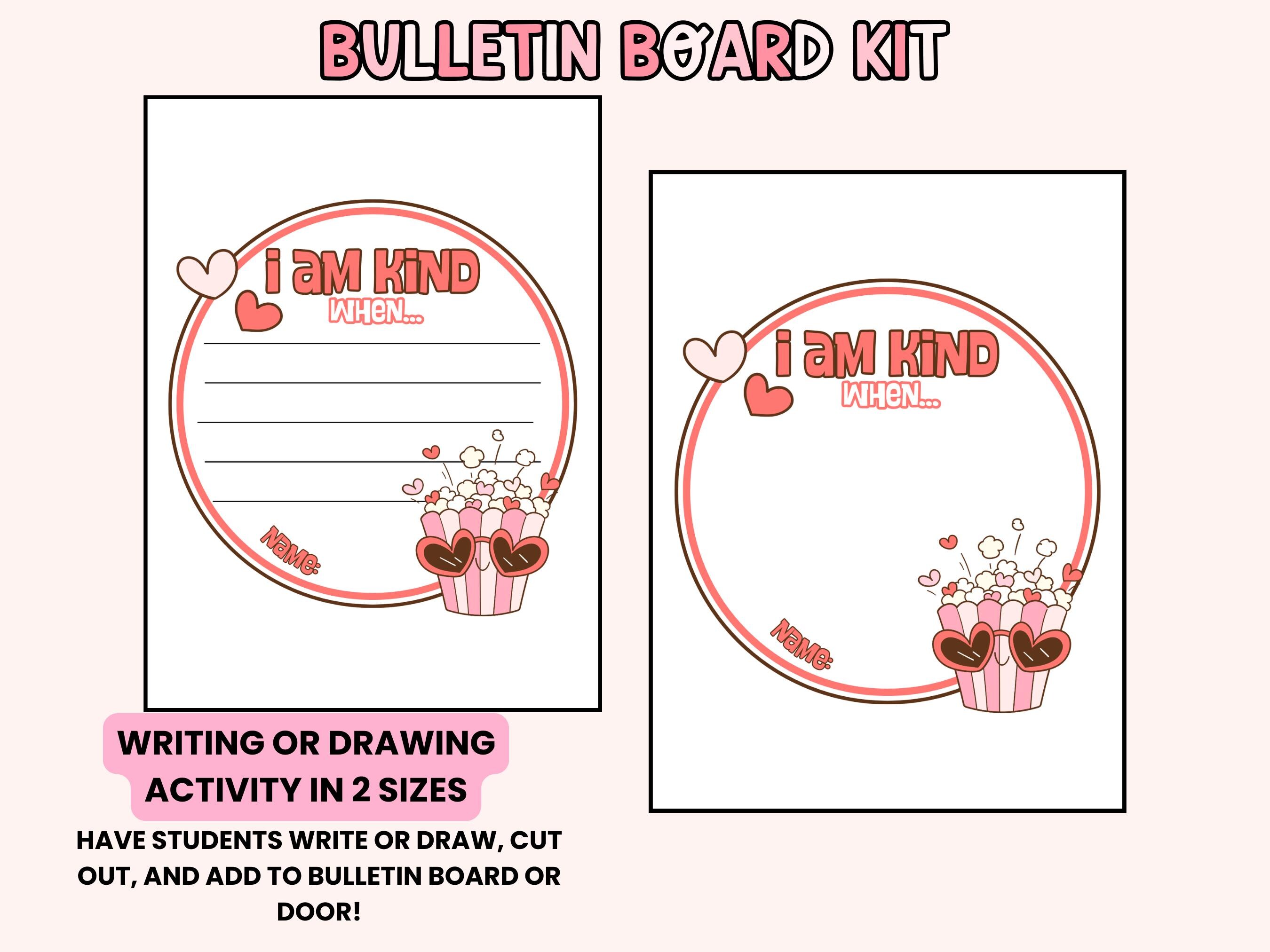 Kindness Valentine's Day Bulletin Board Kit: February Classroom Decor ...