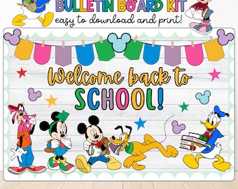 Back to School Bulletin Board Kit: Classroom Decor (PDF Download)