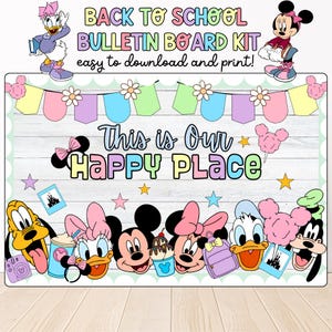 Back to School Bulletin Board Kit | Classroom Decor, Editable Designs, Welcome Back, August September Themes, Cute Classroom Decor, Fun