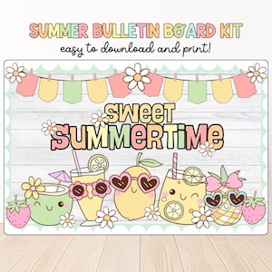 End of Year Bulletin Board Kits, Fun Summer Class Decor, End of Year Ideas, May June Bulletin Board, Teacher Resources, Classroom Door Decor