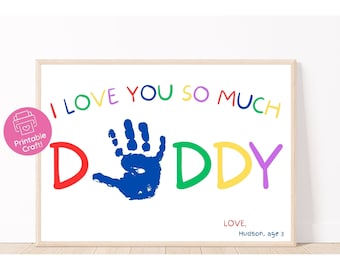 Father's Day Handprint Art | Toddler Craft Gift (Digital Download)