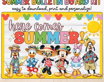 Summer Bulletin Board Kit: May June Classroom Decor (Digital Download)