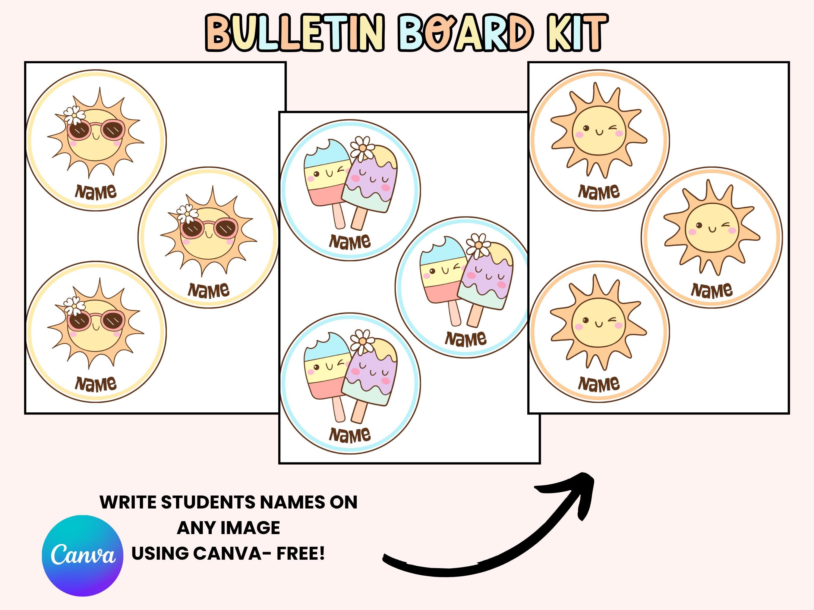Here Comes the Sun Bulletin Board Kit: Summer Class Decor (digital ...