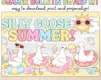 Kit de decoración de verano de Silly Goose: Decoración para el aula de mayo y junio (descarga digital)