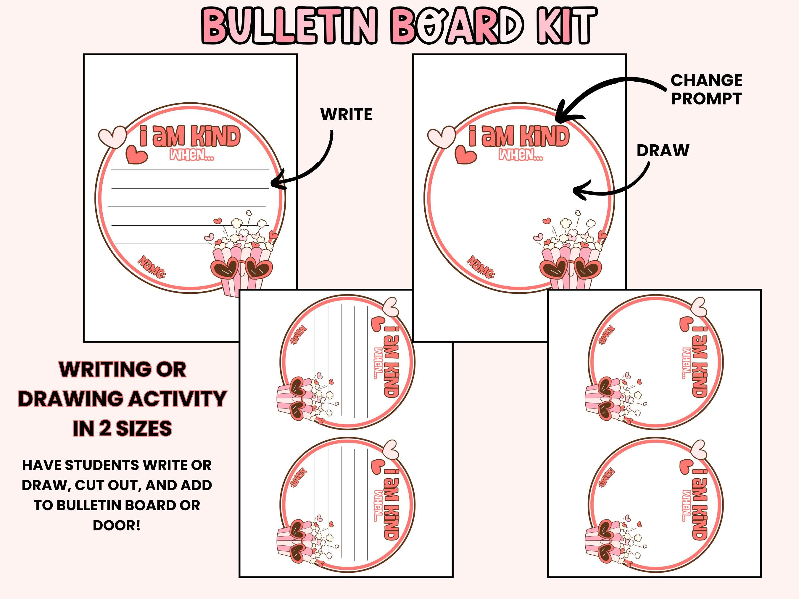 Kindness Valentine's Day Bulletin Board Kit: February Classroom Decor ...