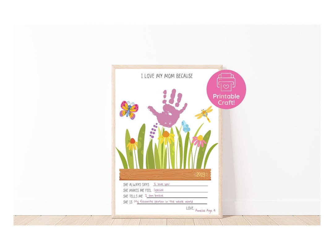 Printable Mothers Day Craft | Crafts for Pre-k and Kindergarten ...