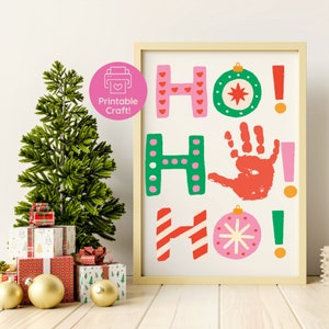 Weihnachten Handabdruck Kunst Handwerk | Handabdruck Weihnachten Kunsthandwerk | Baby Andenken | Babys erstes Weihnachten | Urlaub Printable | Weihnachten zum Ausdrucken
