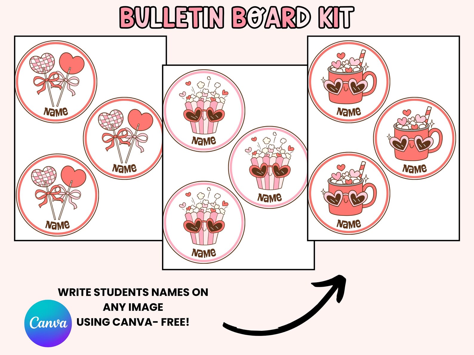 Kindness Valentine's Day Bulletin Board Kit: February Classroom Decor ...