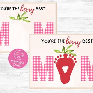 Mothers Day Footprint Art | Handprint gift for mothers day | Gift For Mom Preschool Craft | First Mothers Day Gift from baby |Handprint Sign