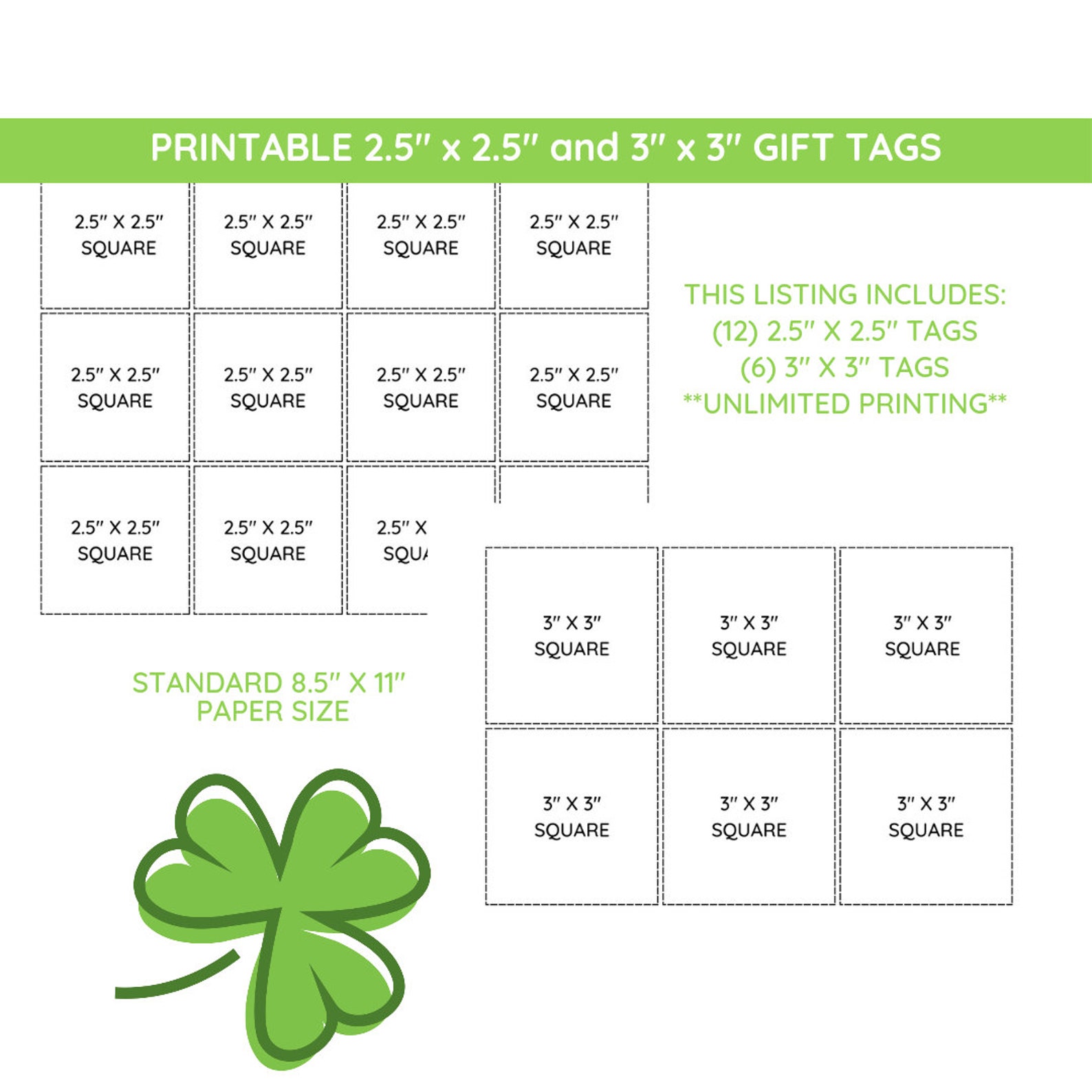 St Patricks Day Printable Gift Tag, Printable St Patricks Day Classroom ...
